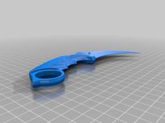 Karambit Fixed 3D Printer Model