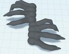 Devil Hands Book Mark 3D Printer Model