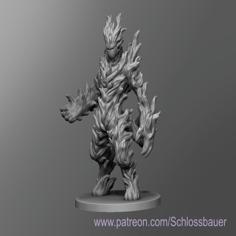 Fire Elemental 3D Printer Model