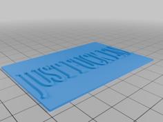 Just Fvk Em Card 3D Printer Model