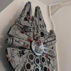 LEGO Millennium Falcon Wall Display 3D Printer Model