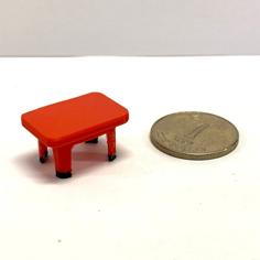 紅A膠凳仔（1:12）- Red A Classic Stool (1:12) 3D Printer Model