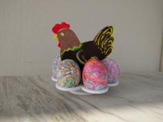 Easter Egg Chicken Holder 3D Printer Model