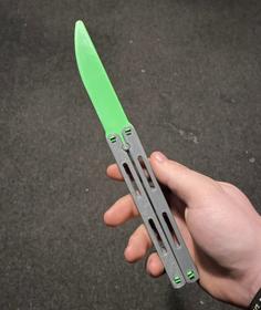 Butterfly Knife Balisong Trainer Remix 3D Printer Model