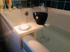 Bathtub Wine Holder 3D Printer Model