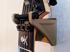 Locking Guitar Wall Mount 3D Printer Model