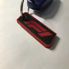 F1 Logo Keychain (Formula 1 Logo Keychain) 3D Printer Model