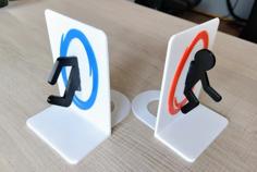 Portal Bookend Improved 3D Printer Model