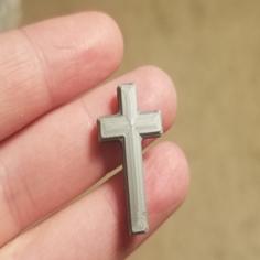 Simple Cross Earrings Or Pendant 3D Printer Model