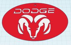 Dodge Ram Keychain Or Scale Up For Wall Art 3D Printer Model