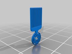 Empire Logo Hair Pick 3D Printer Model