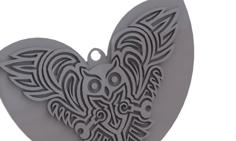 Celtic Owl – Pendant/Keychain/earring 3D Printer Model