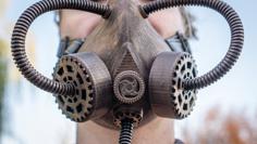 Steampunk Respirator/Gas Mask With Gear Filter Covers 3D Printer Model