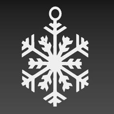 Cool Snow Flog Decoration For In Your Christmas Tree! 3D Printer Model