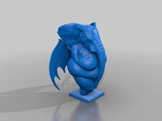 Venus Of Willendorf / Elephant – Bacardi Bat Crossover 3D Printer Model