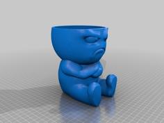 Grumpy Egg (Cactus) Planter 3D Printer Model