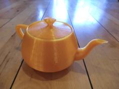 FFF 3D-printable Utah Teapot With Separate Lid 3D Printer Model