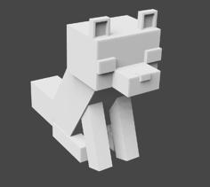 Fox Minecraft 3D Printer Model