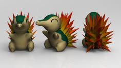 Pokemon Cyndaquil HD 3D Printer Model