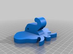 Elephant Coat Hook 3D Printer Model