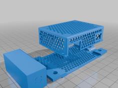 Modular Enclosure Compatible W/ CM4-NANO-B Base Board For Raspberry Pi Compute Module 4 3D Printer Model