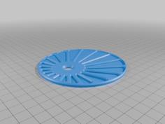 Sun Ray Coaster 3D Printer Model