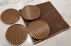 Infill Tray With Infill Coasters 3D Printer Model