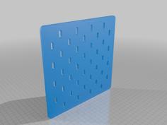 IKEA SKÅDIS Pegboard Template 3D Printer Model