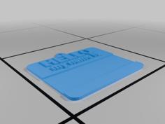 My Name Is Name Badge 3D Printer Model