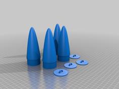 Model Rocket Nose Cone – 43.0mm Diam 3D Printer Model