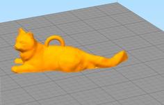 Cat Keychain 3D Printer Model