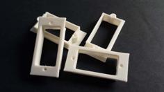 Servo Screw-Mounting Frame For Foamboard Airplanes 3D Printer Model