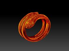 2 Headed Snake Bracelet 3D Printer Model