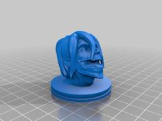 Attack On Titan – Eren Head(with Stand) 3D Printer Model