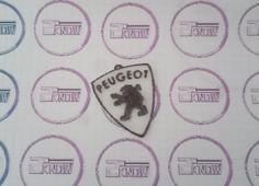 Peugeot Logo Keychain 3D Printer Model