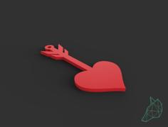 Pendente Cuore San Valentino_ Pendant Heart San Valentine 3D Printer Model