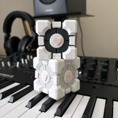 Companion Cube Updated – Snap-fit Modular Symmetrical 3D Printer Model