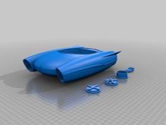 Jet Age Car- Appleman-Remix Bank 3D Printer Model