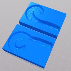 Fishing Tail Grub + Worm Mold 3D Printer Model