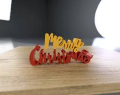 Christmas Lettering Blocks 3D Printer Model