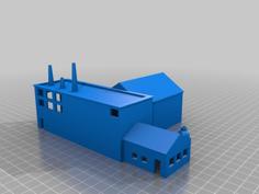 N-Scale Steel Mill 3D Printer Model