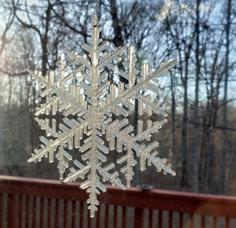 Sparkling Snowflake 3D Printer Model