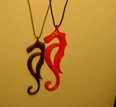 Seahorse Pendant 3D Printer Model