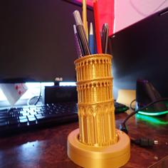 Leaning Tower Of Pisa Pencil Holder 3D Printer Model