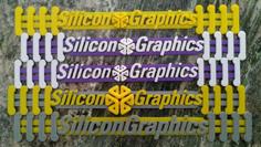 Customizable Silicon Graphics Surgical Mask Strap Holder 3D Printer Model