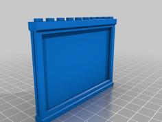 3d Printed Picture Frame For Polaroid Photos, Lego Compatible 3D Printer Model