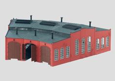 H0 Ringlokschuppen / Locomotive Shed 3D Printer Model