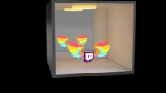 Twitch Pridewings 3D Printer Model