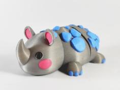 Rhino Cute Flexi – Articulated 3D Printer Model