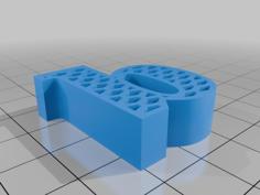 Lattice/Porous Alphabet ‘Bb’ 3D Printer Model